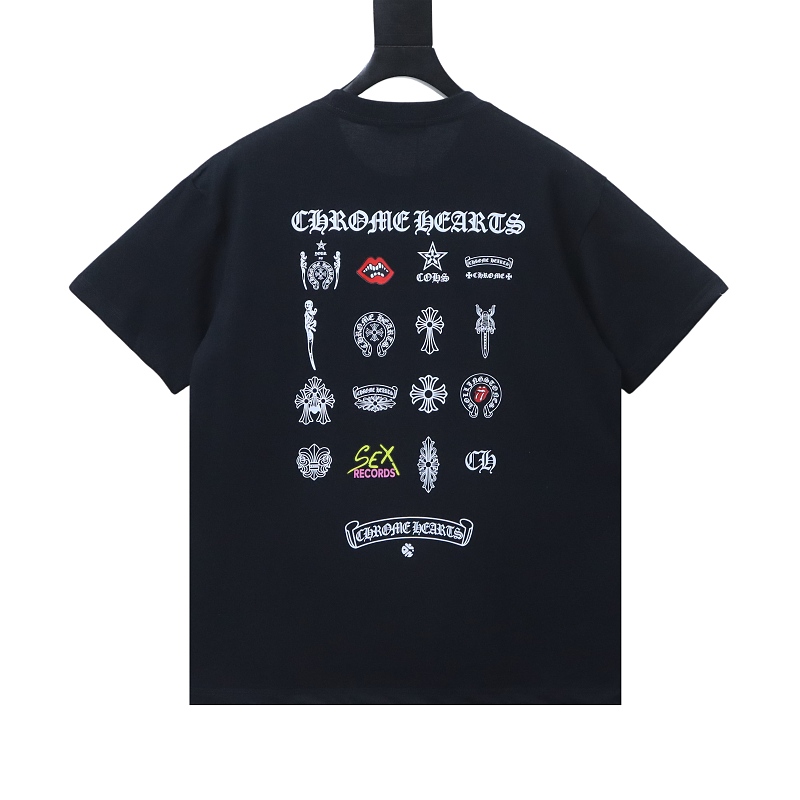 EM Sneakers Chrome Hearts 26SS Multi-Element Collage Print T-Shirt Black
