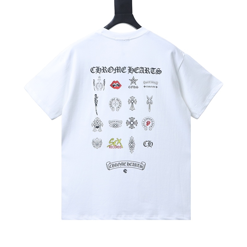 EM Sneakers Chrome Hearts 26SS Multi-Element Collage Print T-Shirt White