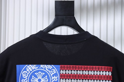 EM Sneakers Chrome Hearts America Flag T-Shirt Black