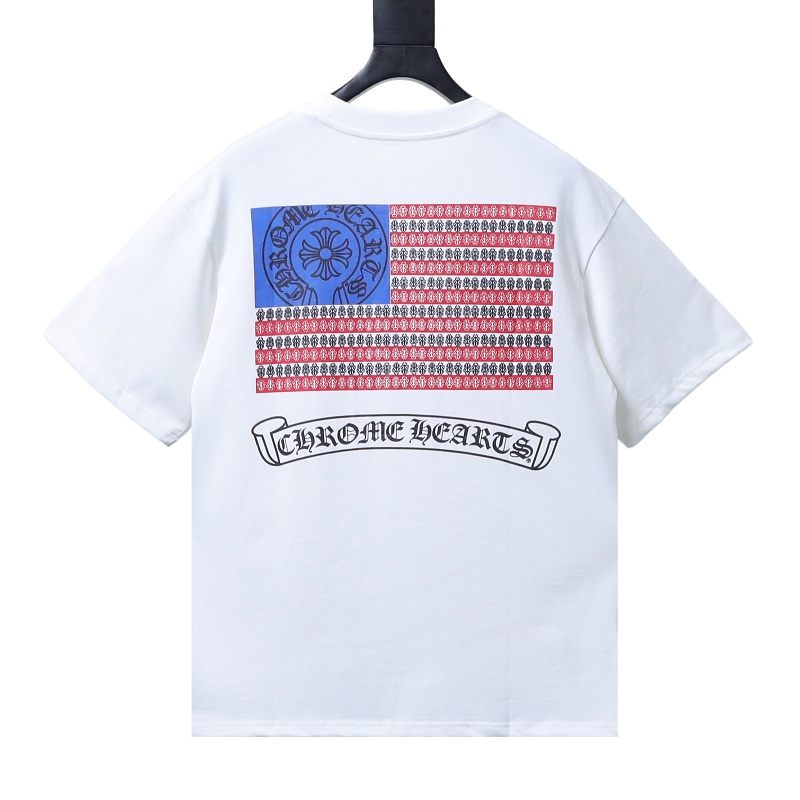EM Sneakers Chrome Hearts America Flag T-Shirt White