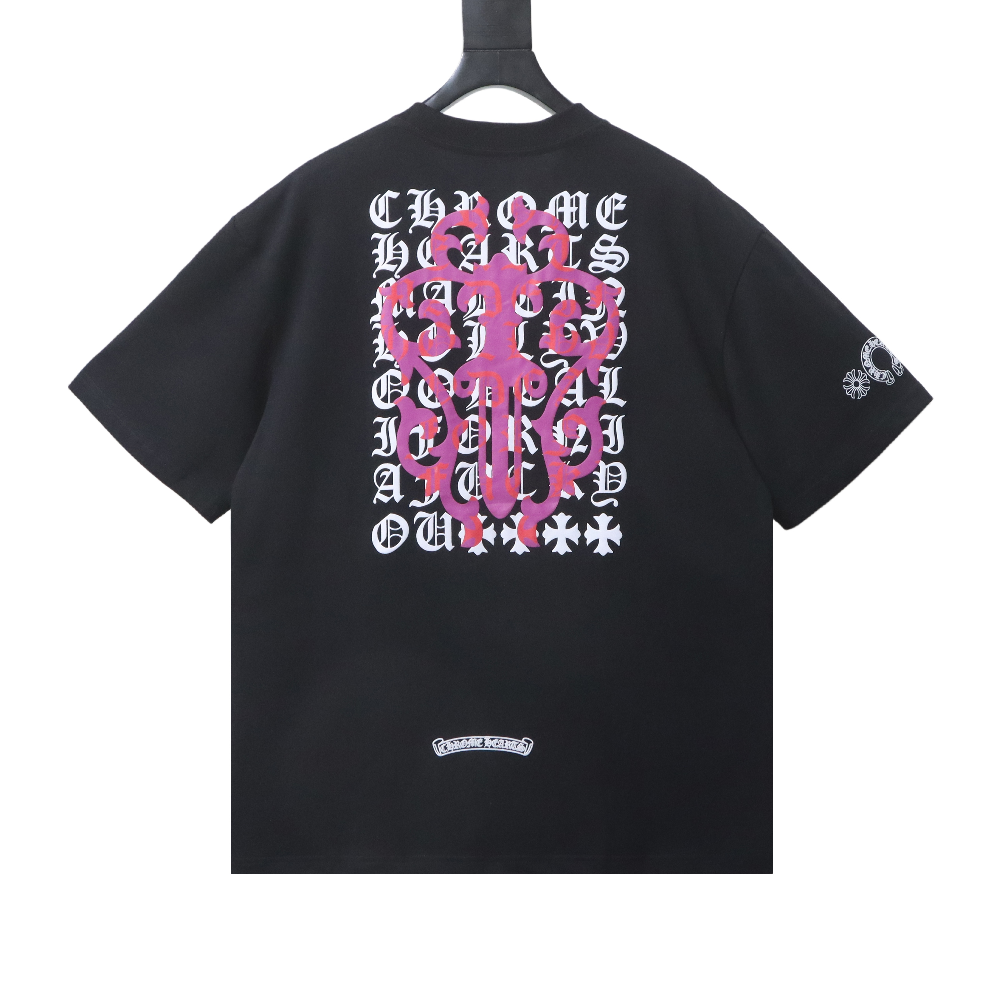 EM Sneakers Chrome Hearts Eye Chart Dagger Black T-shirt