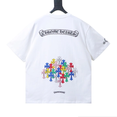 EM Sneakers Chrome Hearts Multicolor Cross T-Shirt White 02