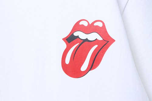 EM Sneakers Chrome Hearts Rolling Stones T-shirt White