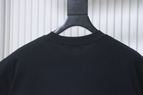 EM Sneakers Chrome Hearts Sanskrit Letter Print Crewneck T-Shirt Black