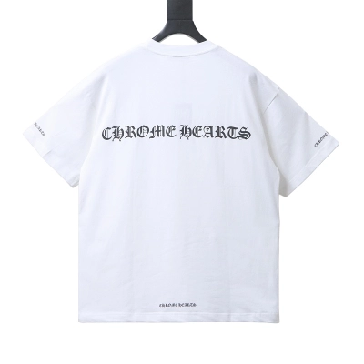 EM Sneakers Chrome Hearts Sanskrit Letter Print Crewneck T-Shirt White 02