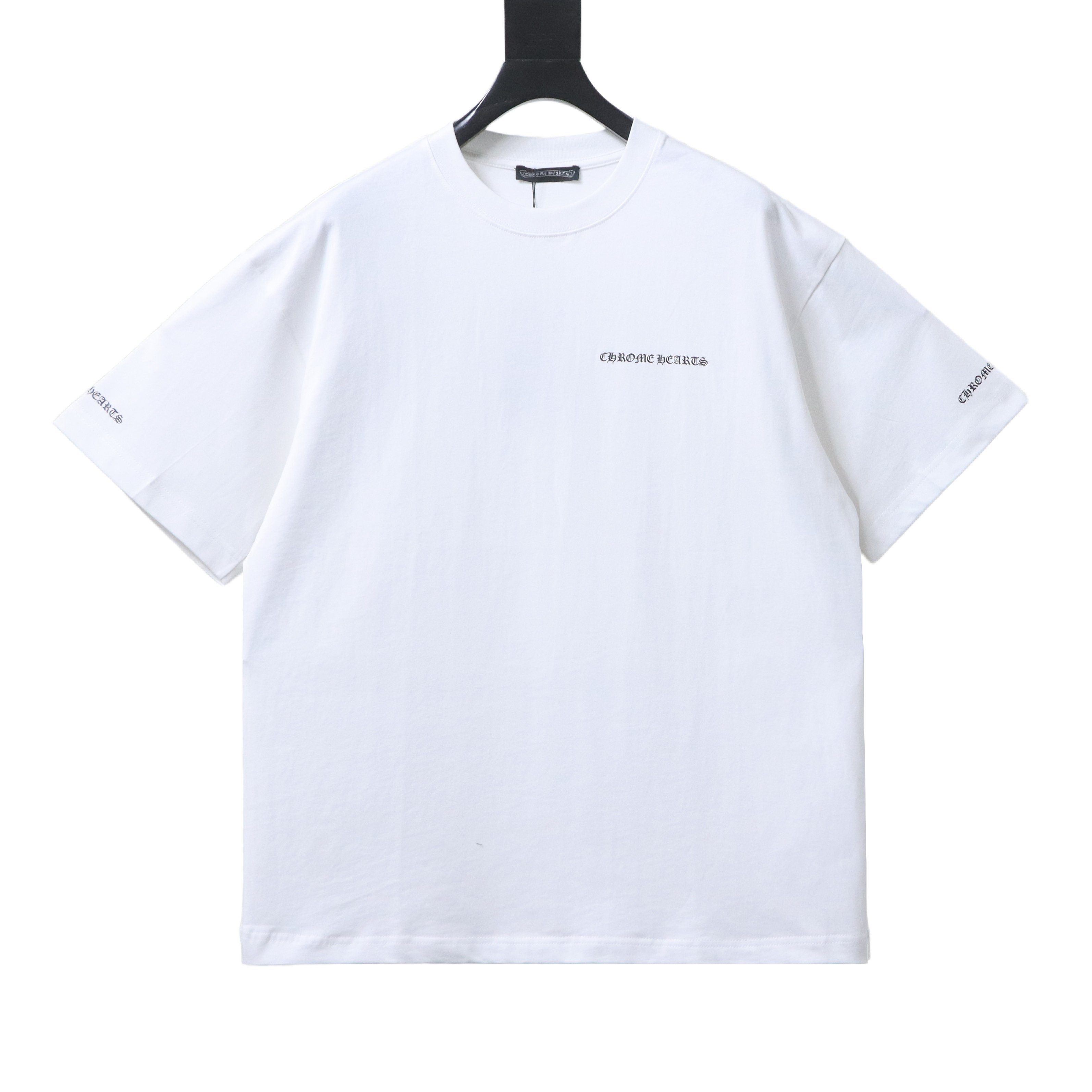 EM Sneakers Chrome Hearts Sanskrit Letter Print Crewneck T-Shirt White