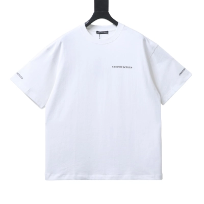 EM Sneakers Chrome Hearts Sanskrit Letter Print Crewneck T-Shirt White 01