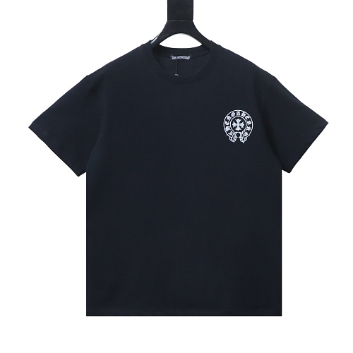 EM Sneakers Chrome Hearts SS26 Horseshoe Logo Back-Print T-Shirt Black