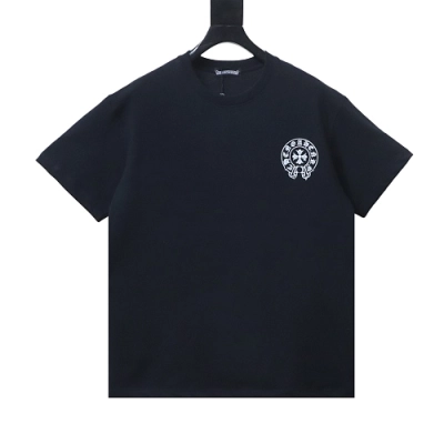 EM Sneakers Chrome Hearts SS26 Horseshoe Logo Back-Print T-Shirt Black 01
