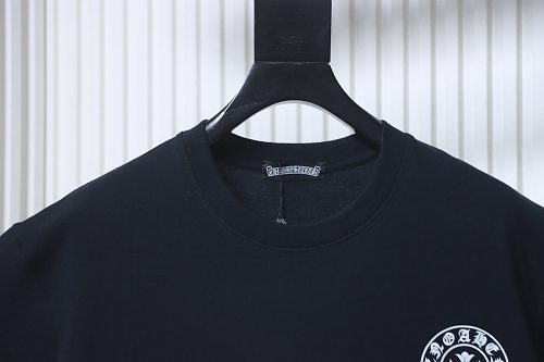 EM Sneakers Chrome Hearts SS26 Horseshoe Logo Back-Print T-Shirt Black