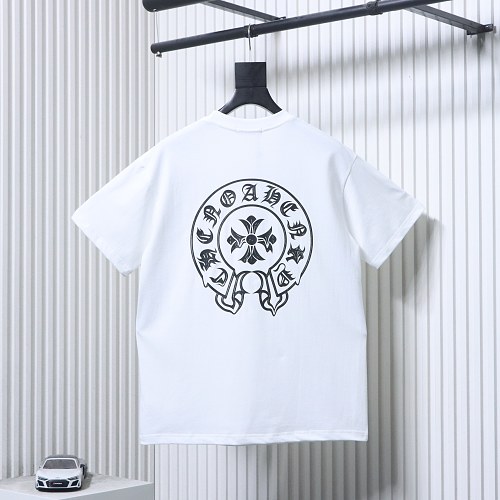 EM Sneakers Chrome Hearts SS26 Horseshoe Logo Back-Print T-Shirt White