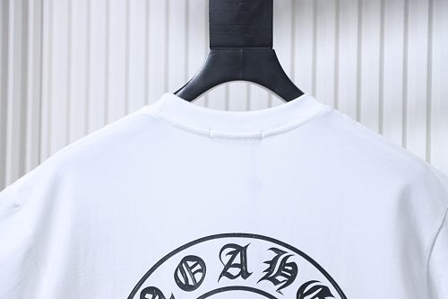 EM Sneakers Chrome Hearts SS26 Horseshoe Logo Back-Print T-Shirt White