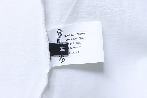 EM Sneakers Chrome Hearts SS26 Horseshoe Logo Back-Print T-Shirt White