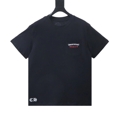 EM Sneakers Chrome Hearts USA Flag Short-Sleeve T-shirt Black 01