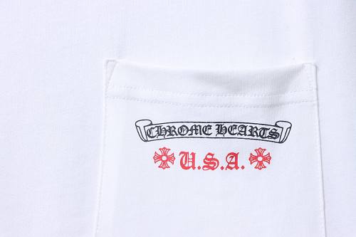 EM Sneakers Chrome Hearts USA Flag Short-Sleeve T-shirt White