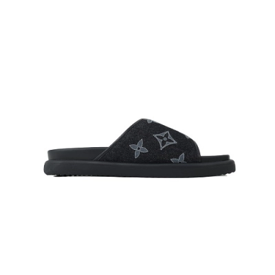 EM Sneakers Louis Vuitton Miami Mule Denim Noir 02