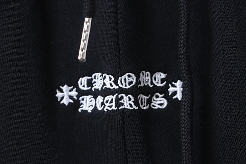 EM Sneakers Chrome Hearts SS26 Red Lips Appliqué & Embroidery Shorts Black