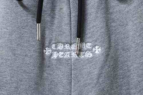 EM Sneakers Chrome Hearts SS26 Red Lips Appliqué & Embroidery Shorts Gray
