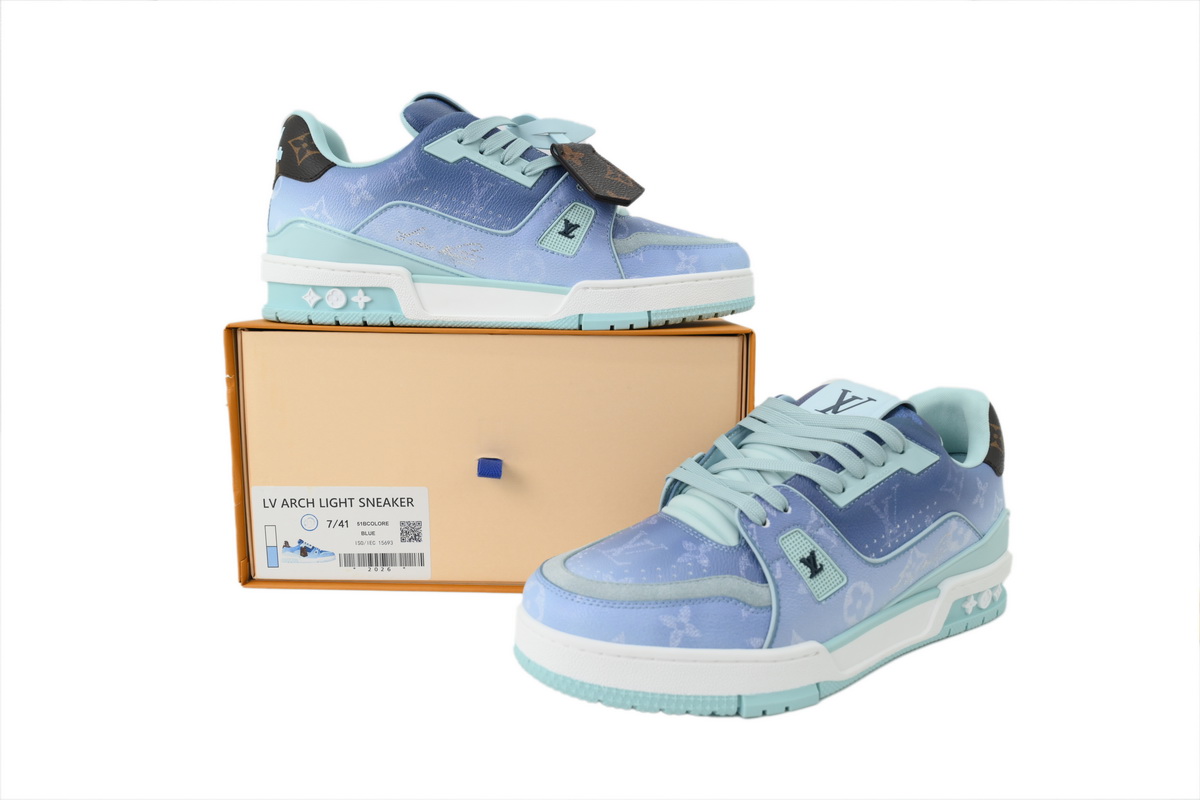 EM Sneakers Louis Vuitton Trainer Sneaker(NFC Chip Edition)Blue