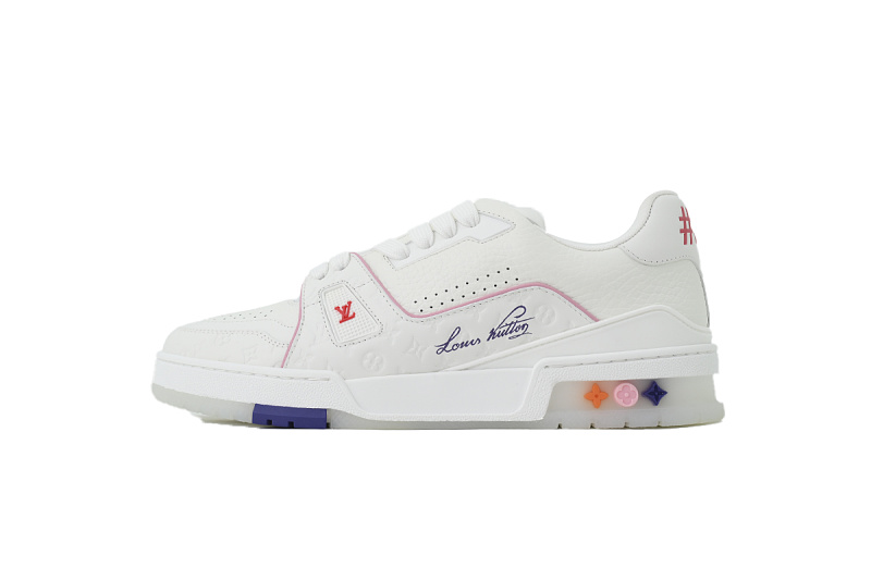 EM Sneakers Louis Vuitton Trainer Sneaker(NFC Chip Edition)Pink