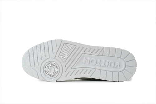 EM Sneakers Louis Vuitton Trainer Sneaker(NFC Chip Edition)White Rivets