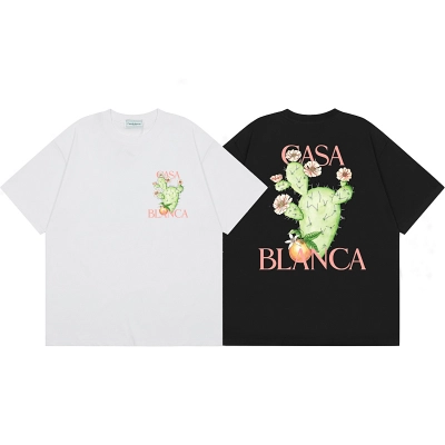 EM Sneakers Casablanca Cactus-Print T-Shirt White /Black  01