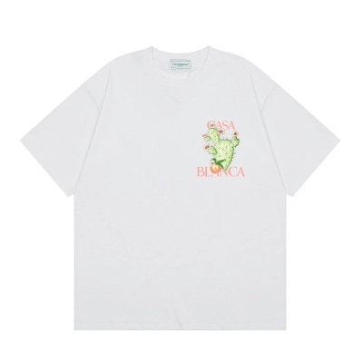 EM Sneakers Casablanca Cactus-Print T-Shirt White /Black  02