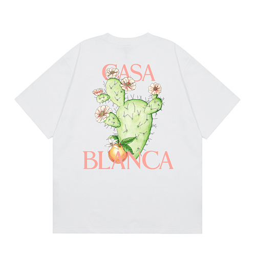 EM Sneakers Casablanca Cactus-Print T-Shirt White /Black 