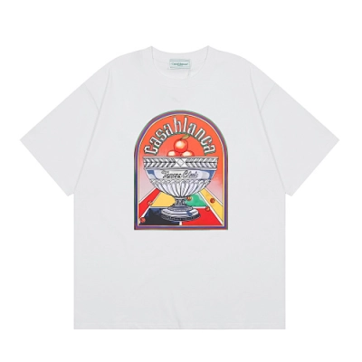 EM Sneakers Casablanca Printed T-Shirt Terrain D'Orange White /Black 02