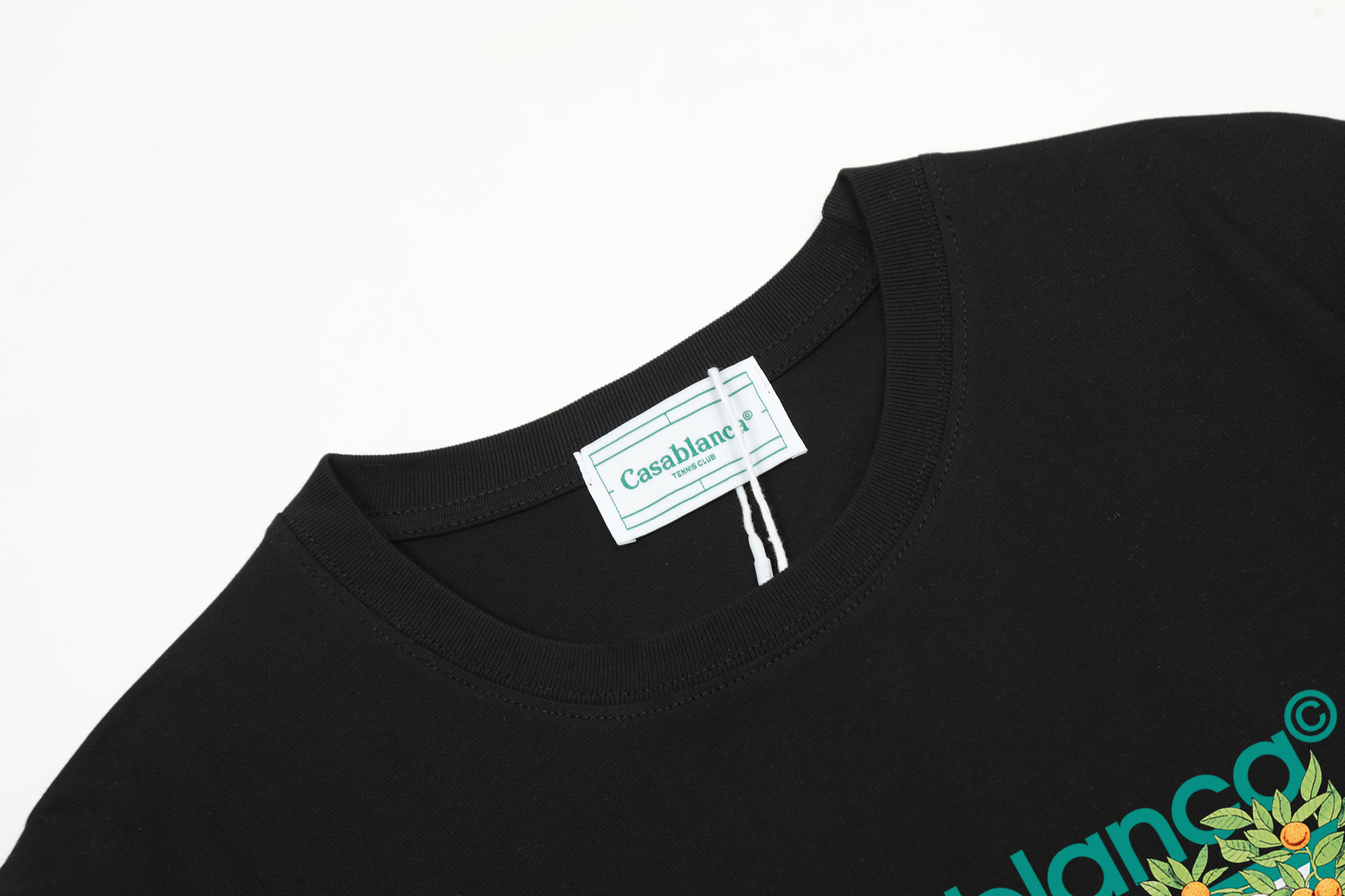 EM Sneakers Casablanca Tennis Club Icon Short Sleeve T‑Shirt White /Black
