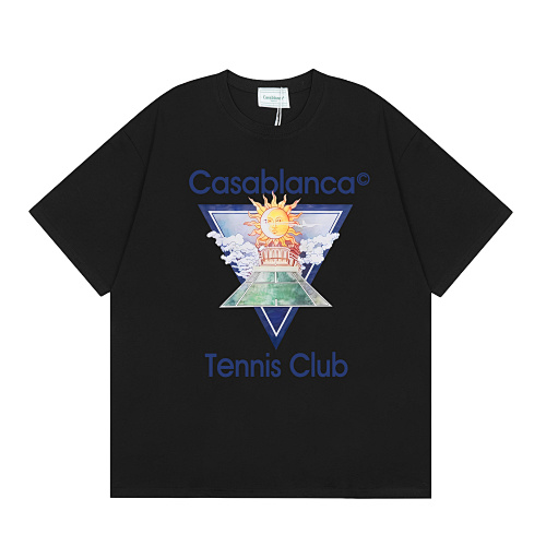 EM Sneakers Casablanca Tennis Club Sun Printed T-Shirt White /Black 