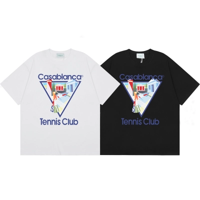 EM Sneakers Casablanca Tennis Club T-Shirt White /Black  01