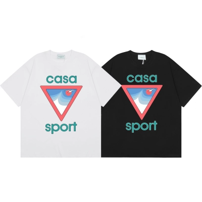 EM Sneakers Casablanca Triangle Seascape Print T-Shirt White /Black 01