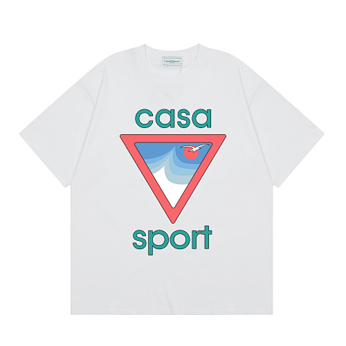 EM Sneakers Casablanca Triangle Seascape Print T-Shirt White /Black