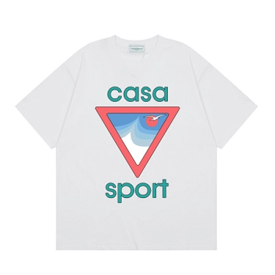EM Sneakers Casablanca Triangle Seascape Print T-Shirt White /Black 02