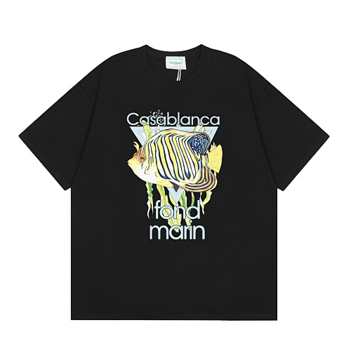 EM Sneakers Casablanca Tropical Fish Print T-Shirt White /Black