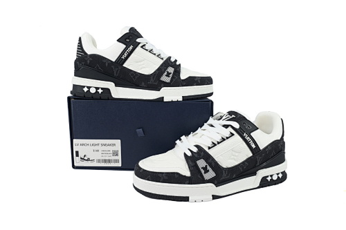 EM Sneakers Louis Vuitton Trainer(NFC Chip Edition)Black Jean