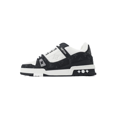 EM Sneakers Louis Vuitton Trainer(NFC Chip Edition)Black Jean 01