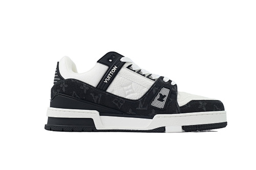 EM Sneakers Louis Vuitton Trainer(NFC Chip Edition)Black Jean