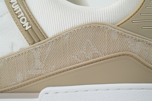 EM Sneakers Louis Vuitton Trainer(NFC Chip Edition)Beige