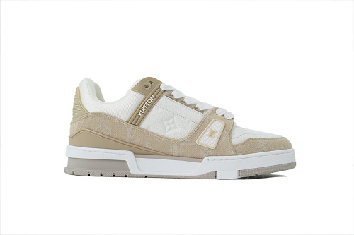 EM Sneakers Louis Vuitton Trainer(NFC Chip Edition)Beige