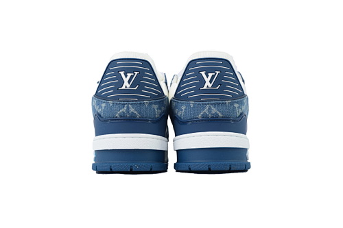 EM Sneakers Louis Vuitton Trainer(NFC Chip Edition)Blue Jean