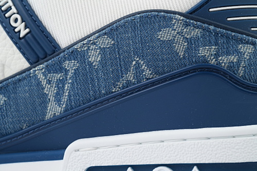 EM Sneakers Louis Vuitton Trainer(NFC Chip Edition)Blue Jean