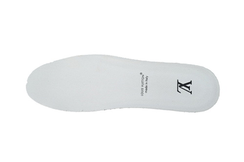 EM Sneakers Louis Vuitton Trainer(NFC Chip Edition)Cream White Grey Signature