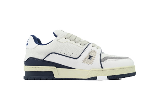 EM Sneakers Louis Vuitton Trainer(NFC Chip Edition)Low #54 Signature White Marine