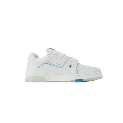 EM Sneakers Louis Vuitton Trainer(NFC Chip Edition)Blue 02