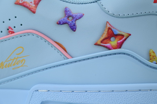 EM Sneakers Louis Vuitton Trainer Sneaker(NFC Chip Edition)Monogram Donuts Blue
