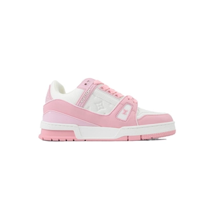 EM Sneakers Louis Vuitton Trainer(NFC Chip Edition)Pink 02