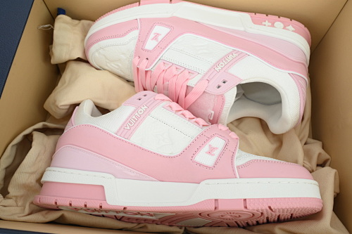 EM Sneakers Louis Vuitton Trainer(NFC Chip Edition)Pink