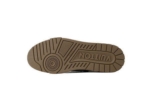 EM Sneakers Louis Vuitton Trainer Sneaker(NFC Chip Edition)Taupe Brown Damier Embossed